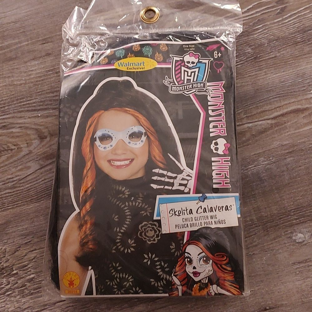 Monster High Skelita Calaveras Wig Child Halloween Costume Accessory